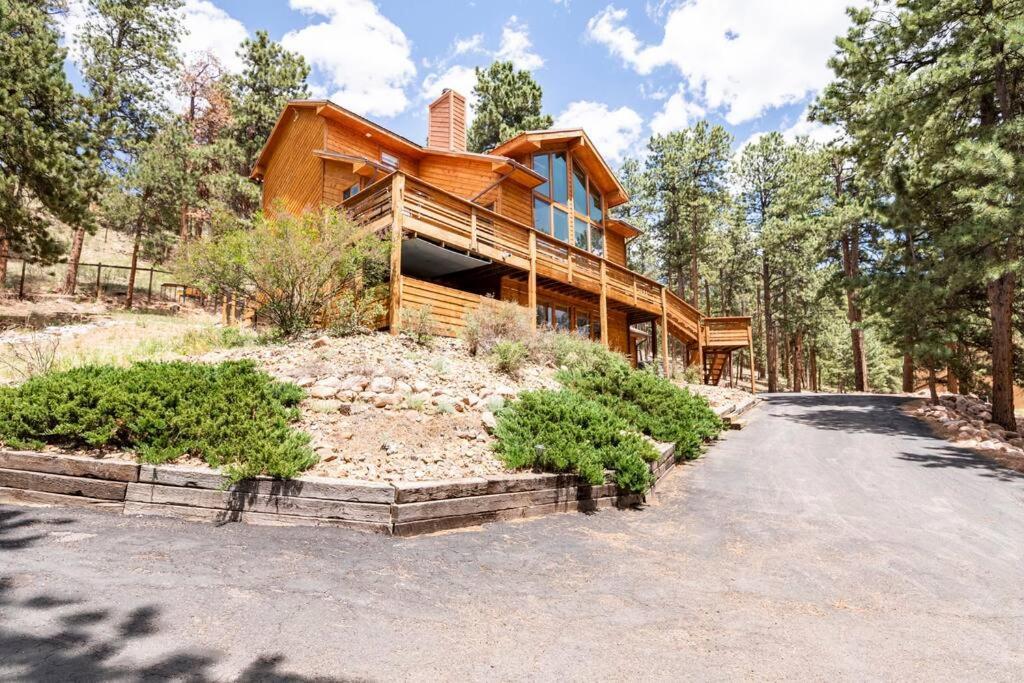 Private Hot Tub Overlooking Pikes Peak وودلاند بارك المظهر الخارجي الصورة